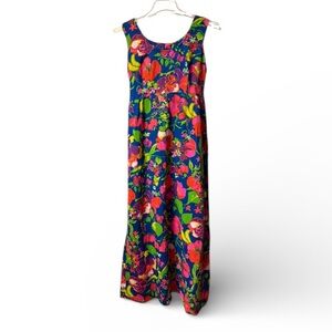 Vintage ~ Long Dress ~ 1960s 1970s ~ Women’s ~ Large to XL ~ Maxi ~ Size 18